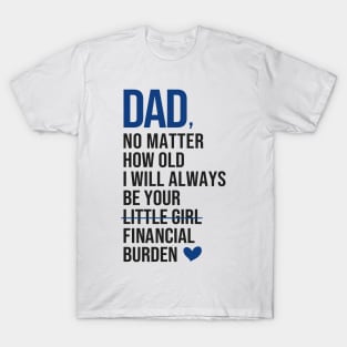 Dad I will always be your financial burden T-Shirt